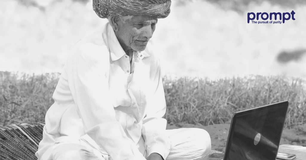 Photo of a farmer by Prompt Dairy Tech