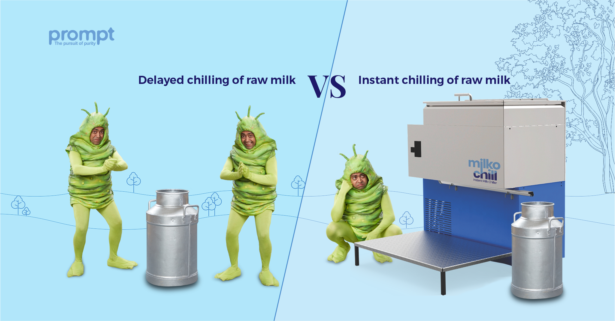 Instant milk chiller by Prompt Dairy Tech