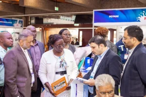 Dr Monika Olala Deputy Director of Animal Resources Division Visit Prompt Stall at Dairytech Africa