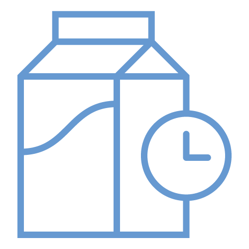 Chills milk from 35°C to 4°C in less than 2 hours