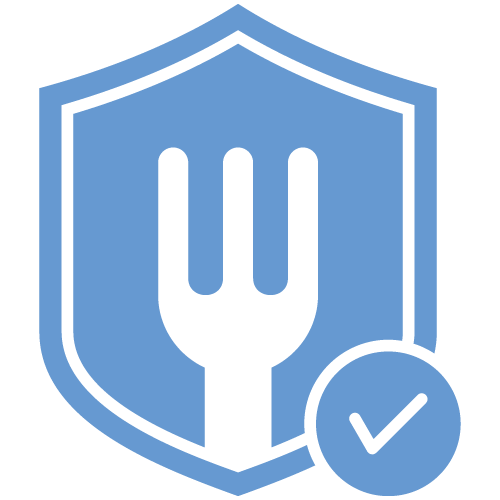 Food-grade stainless steel contact surface