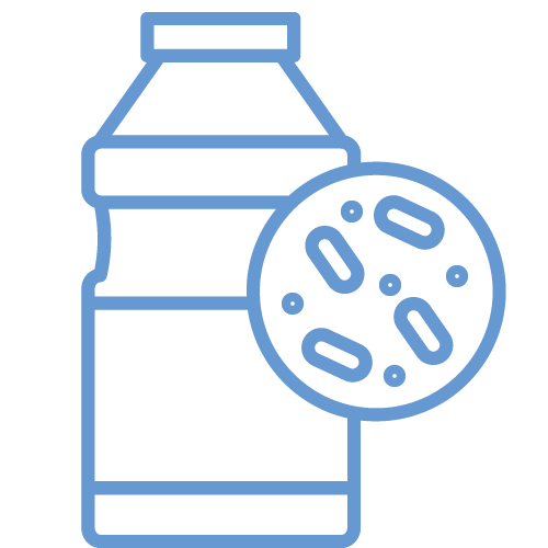 Reduces bacterial growth and milk spoilage