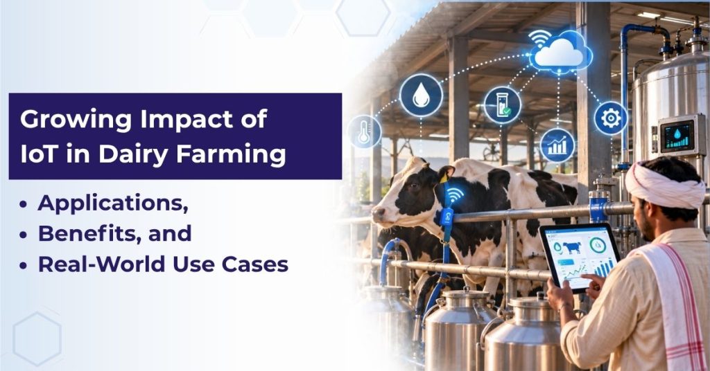 Growing Impact of IoT in Dairy Farming Applications, Benefits, and Real-World Use Cases